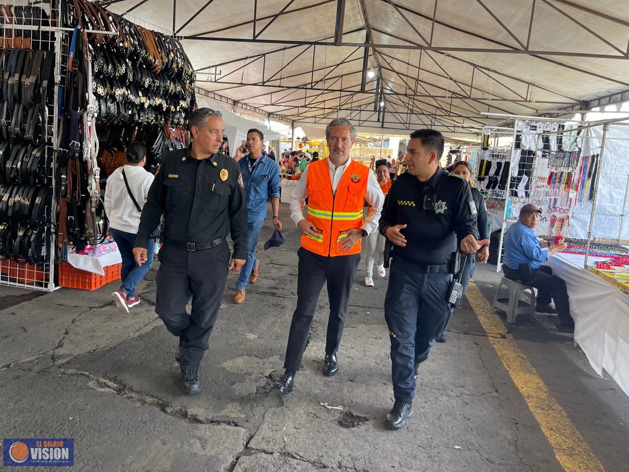 Protección Civil y Bomberos Morelia realizan operativo preventivo por verbena patria