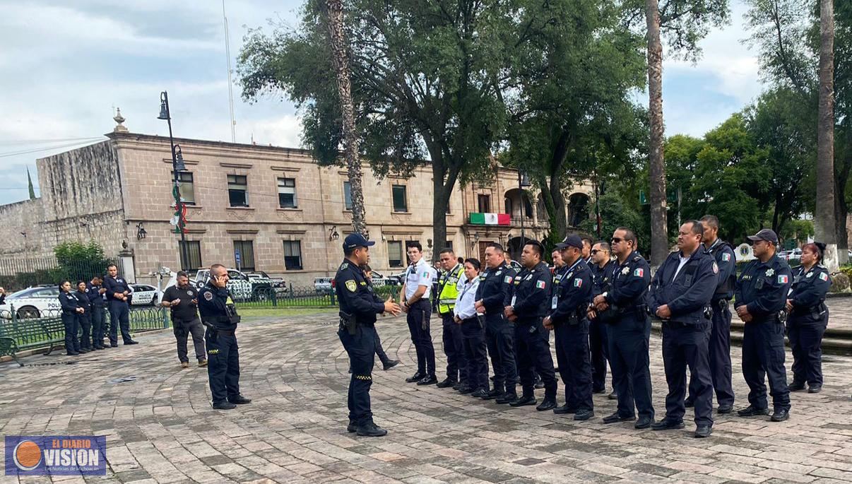 Activa Policía Morelia operativo Patrio