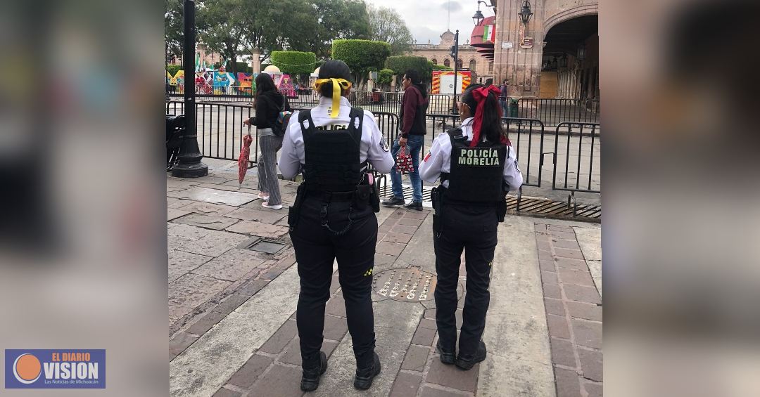 Instala Policía Morelia, dispositivo de seguridad