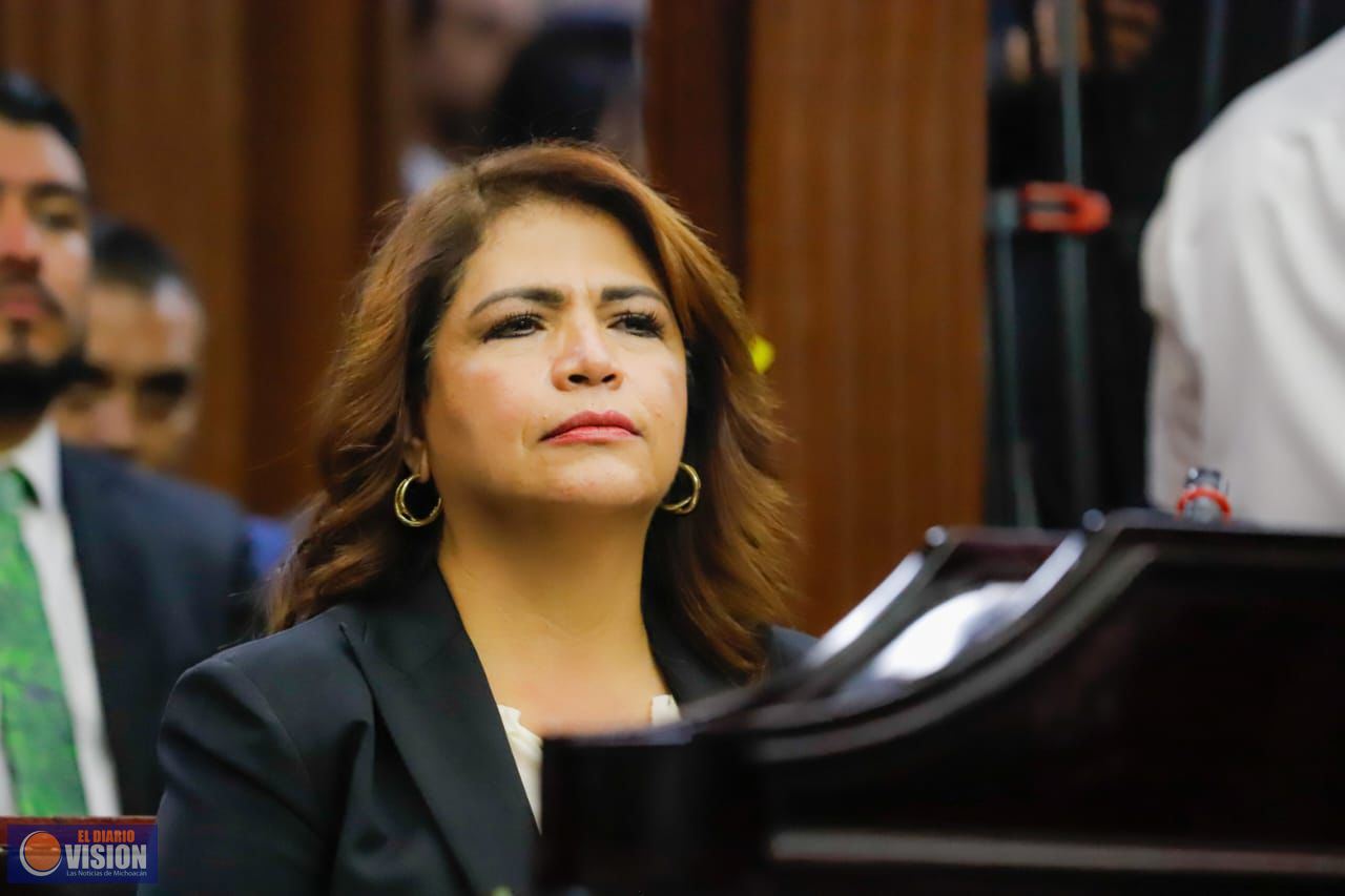 Fabiola Alanís, presidenta de la Junta de Coordinación Política de la 76 Legislatura de Michoacán