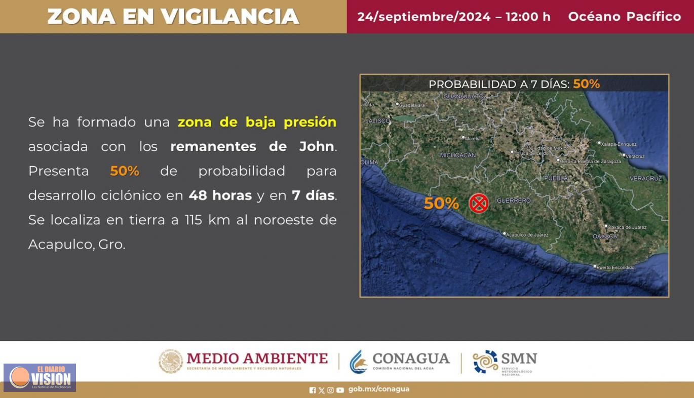 Pronostican lluvias intensas para Michoacán; pide PC estatal tomar precauciones