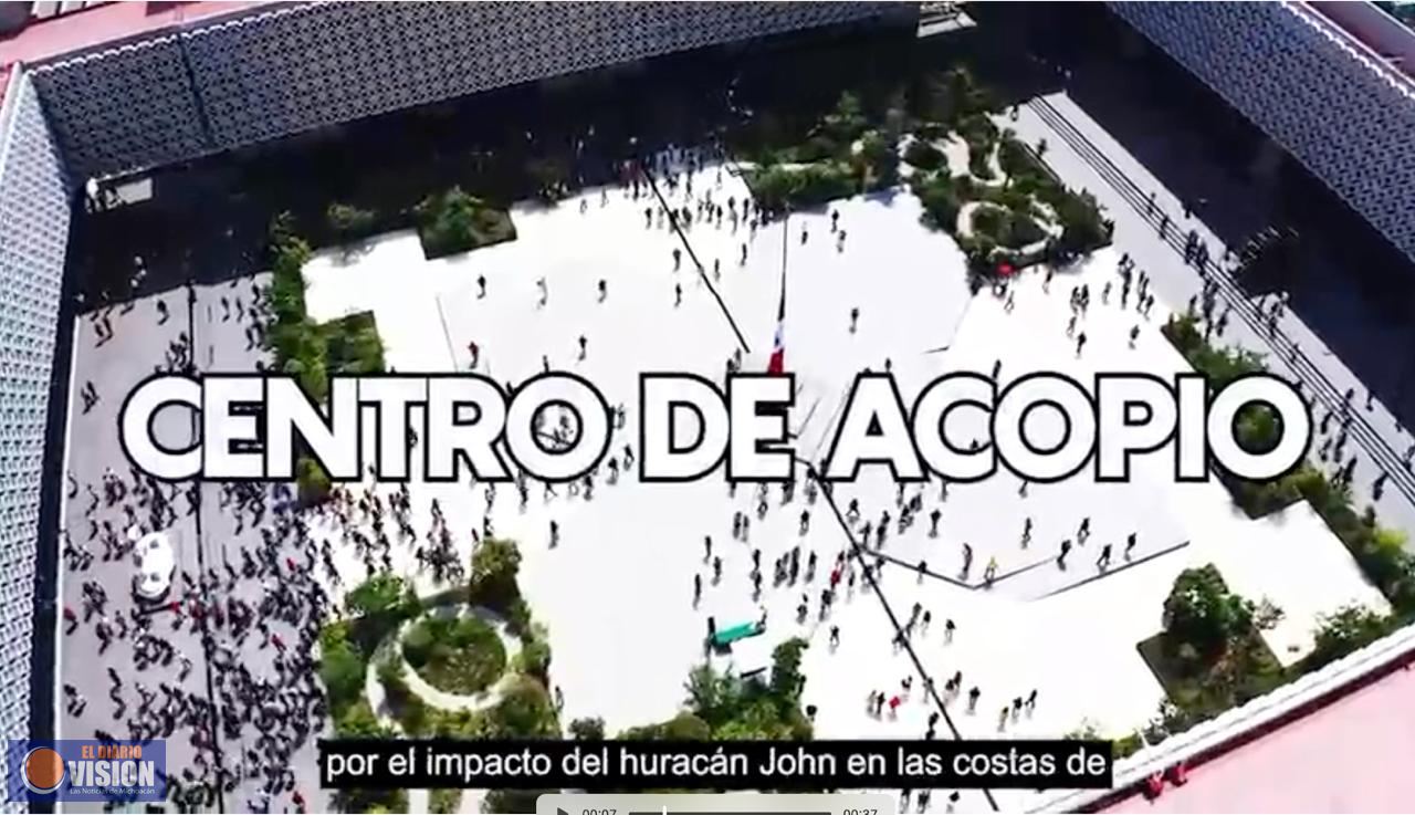 Cámara de Diputados recibirá víveres para la población afectada por el huracán “John”