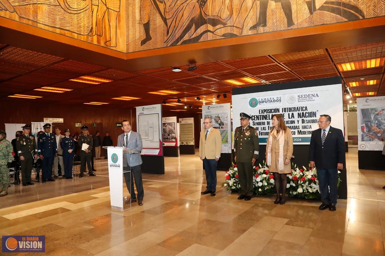 Inaugura el diputado Sergio Gutiérrez Luna la exposición fotográfica “Centinelas de la nación”