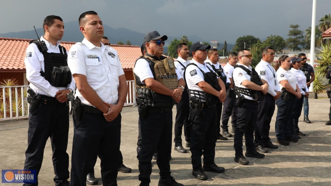 SSP y Policía de Uruapan arrancan operativo de seguridad por aire y tierra