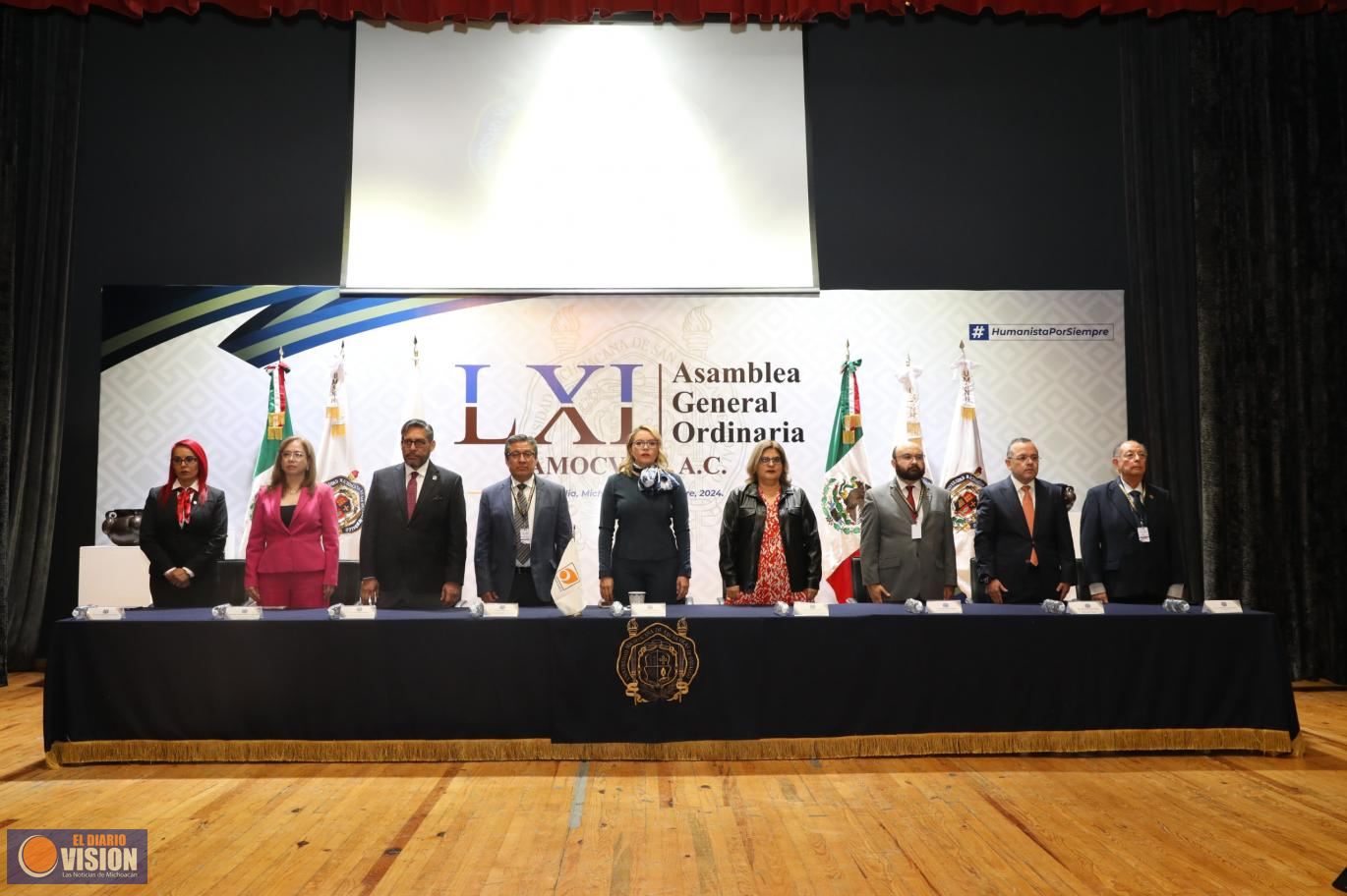 Inauguran LXI Asamblea Nacional Ordinaria de la AMOCVIES, en la UMSNH 