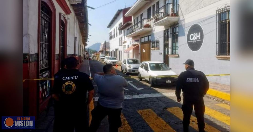 Asesinan a balazos a un hombre en el centro de Uruapan