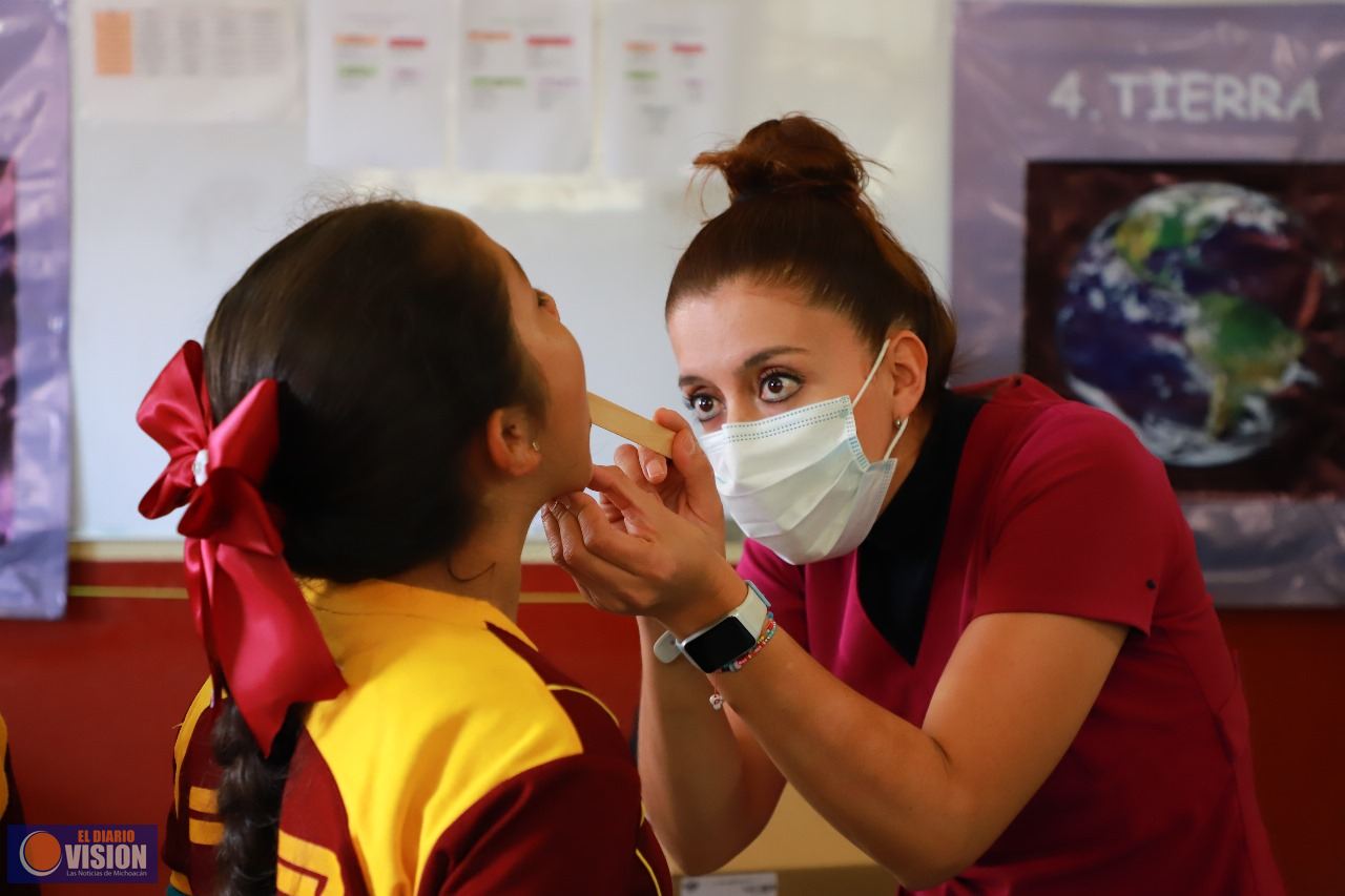 DIF Morelia impulsa desarrollo de las y los estudiantes de tenencias con brigadas de salud integral