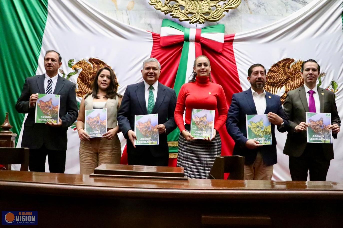 PVEM presenta los cinco ejes de su agenda de trabajo para la LXXVI Legislatura de Michoacán