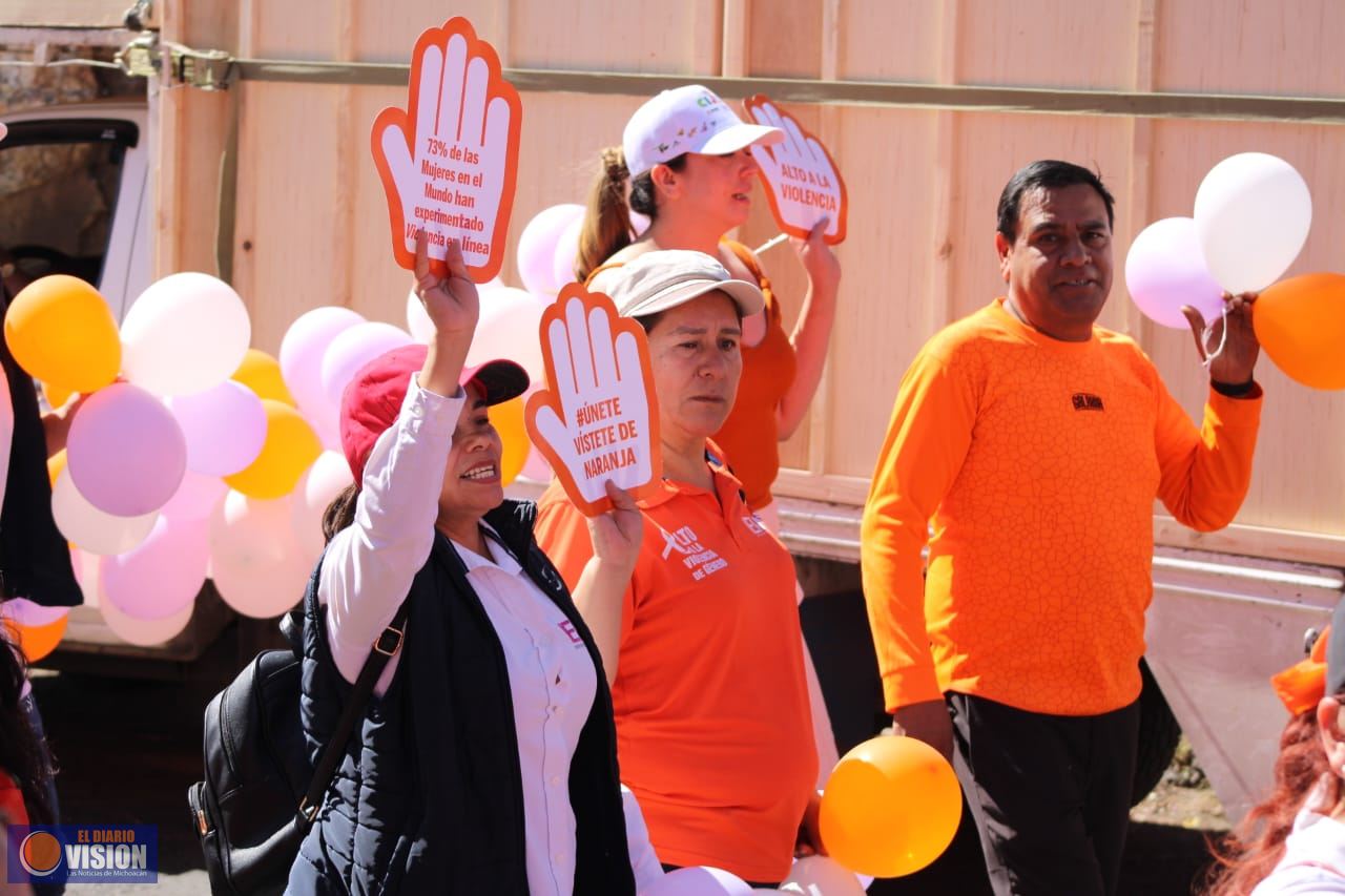 Irimbo se une al Día Internacional de la Eliminación de la Violencia  contra la Mujer con Caminata