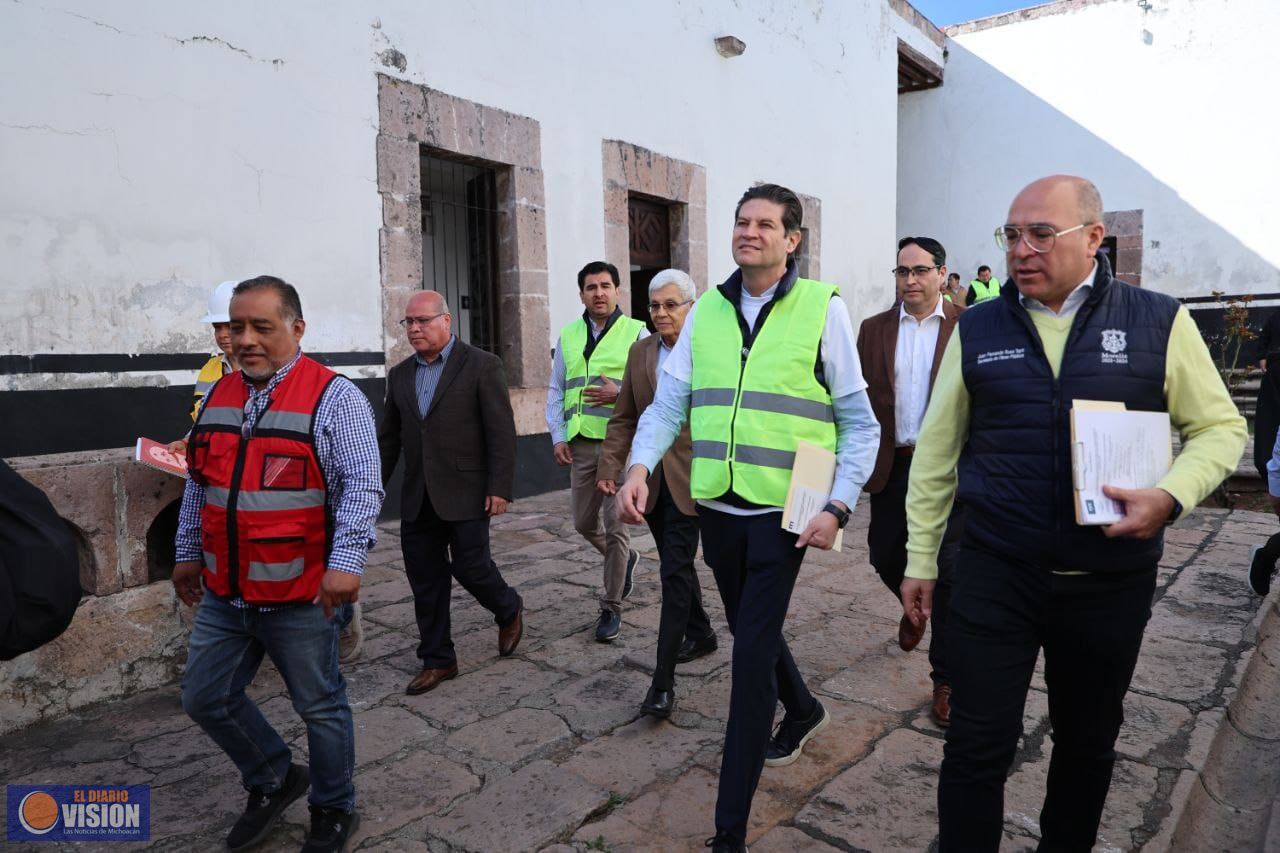 Supervisa Alfonso Martínez trabajos de rescate del Conservatorio de Música de las Rosas