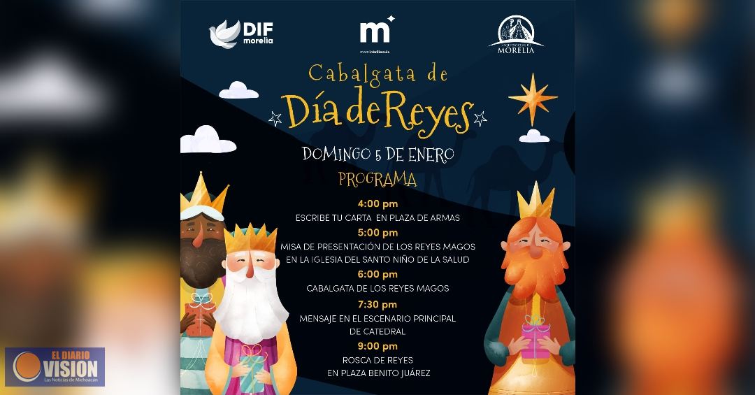 Gobierno de Morelia presenta programa de la Cabalgata de Reyes Magos