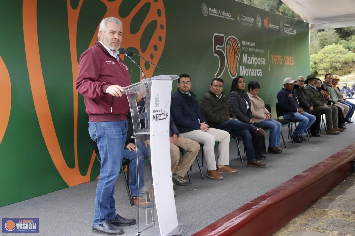 Guardián Forestal vigila permanentemente Reserva de Biósfera de la Mariposa Monarca: Bedolla