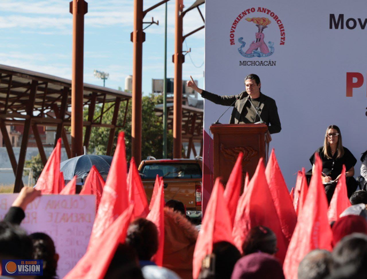 Alfonso Martínez refrenda su apoyo a Antorcha Campesina