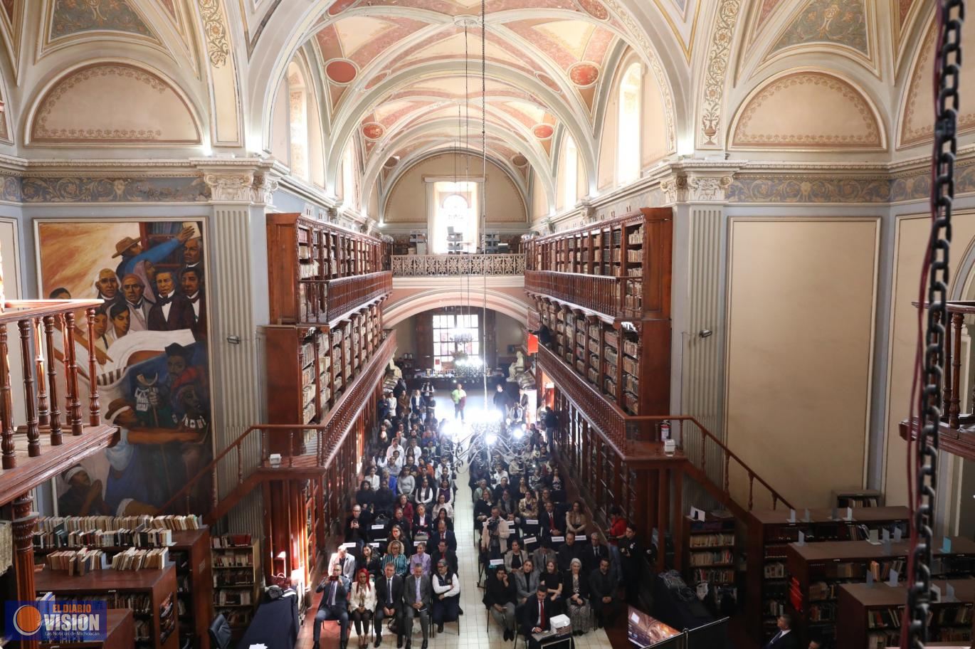 Sistema Bibliotecario de la UMSNH, consolidado, de calidad y será inclusivo: Secretario Académico