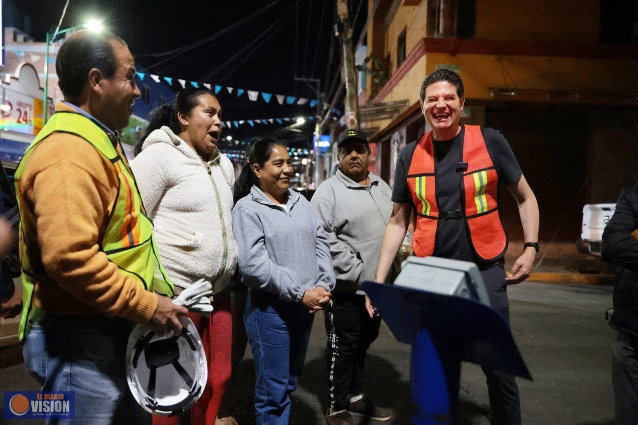 Nueva iluminación fortalece seguridad en la Vasco de Quiroga: Alfonso Martínez