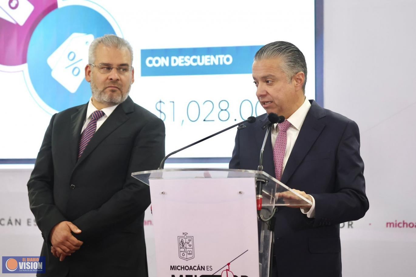 En enero, pagados 614 mil refrendos: Bedolla