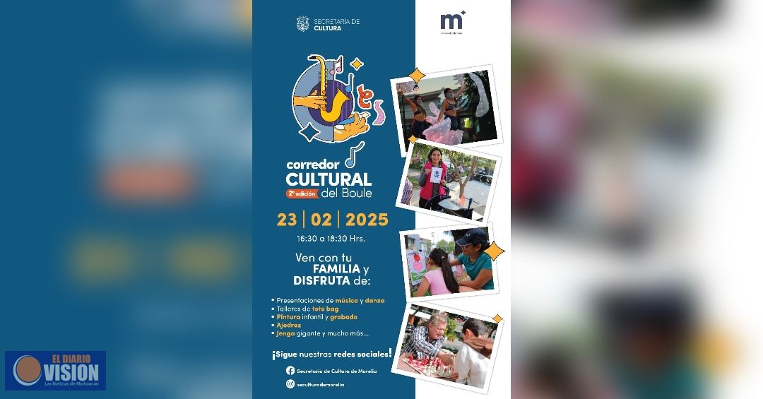 Disfruta de la música, danza y talleres este domingo en el Corredor Cultural del Boule