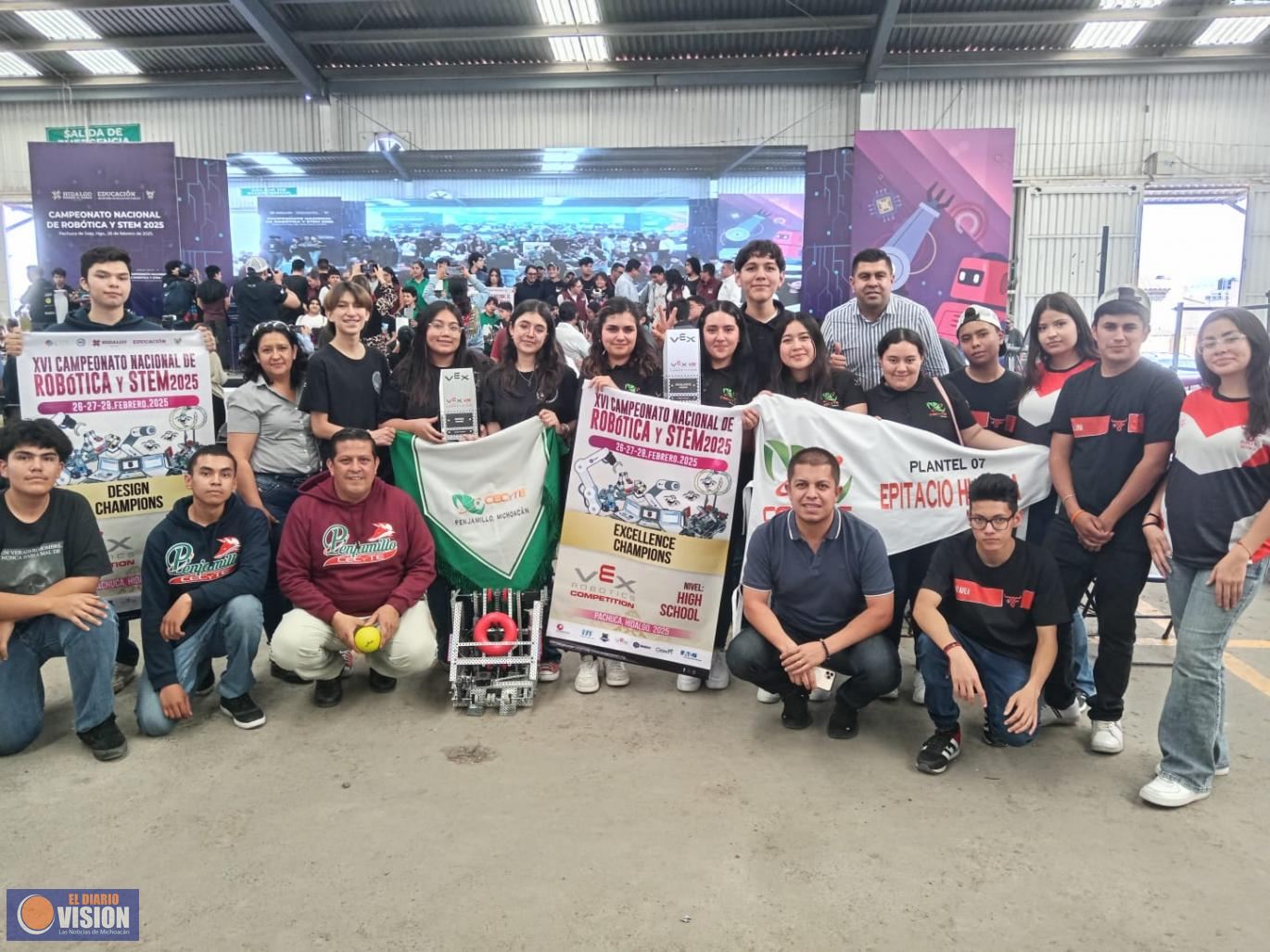 Talento imparable, alumnos de Cecytem arrasan en Nacional de Robótica