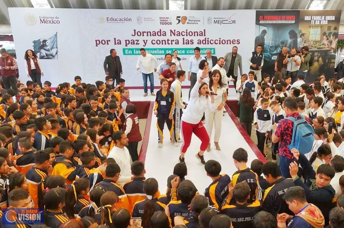 Michoacán presente en Jornada Nacional por la Paz y Contra las Adicciones: SEE