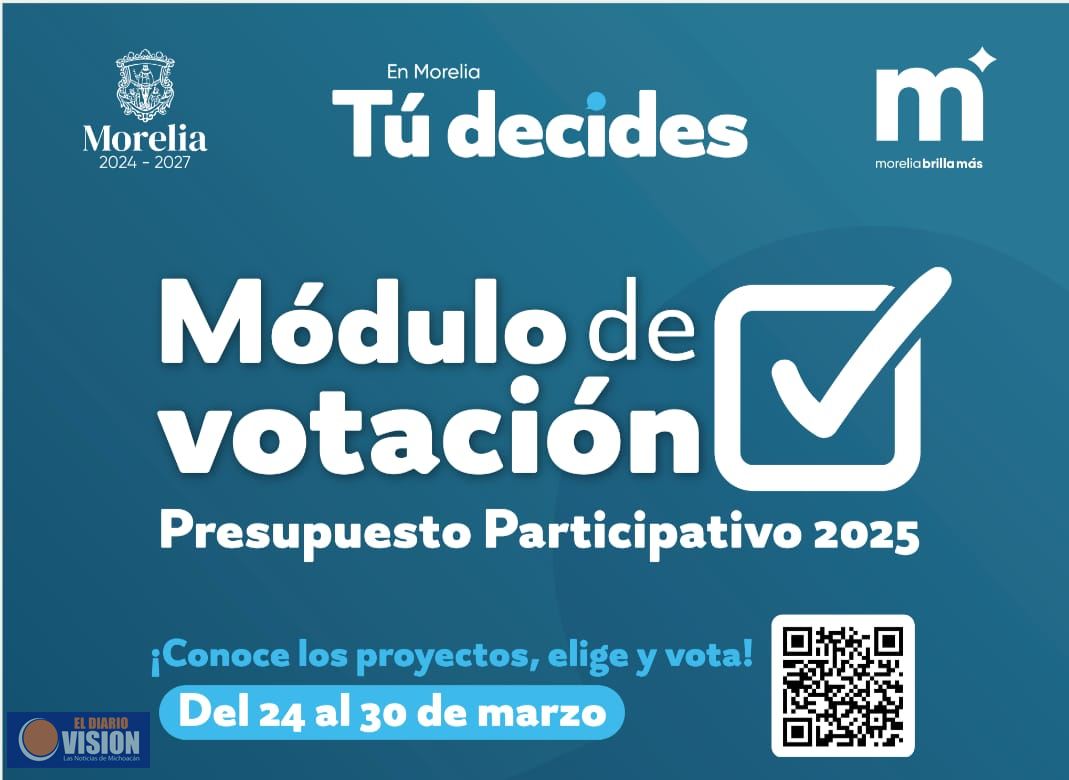 Listos, módulos de votación del Presupuesto Participativo 2025