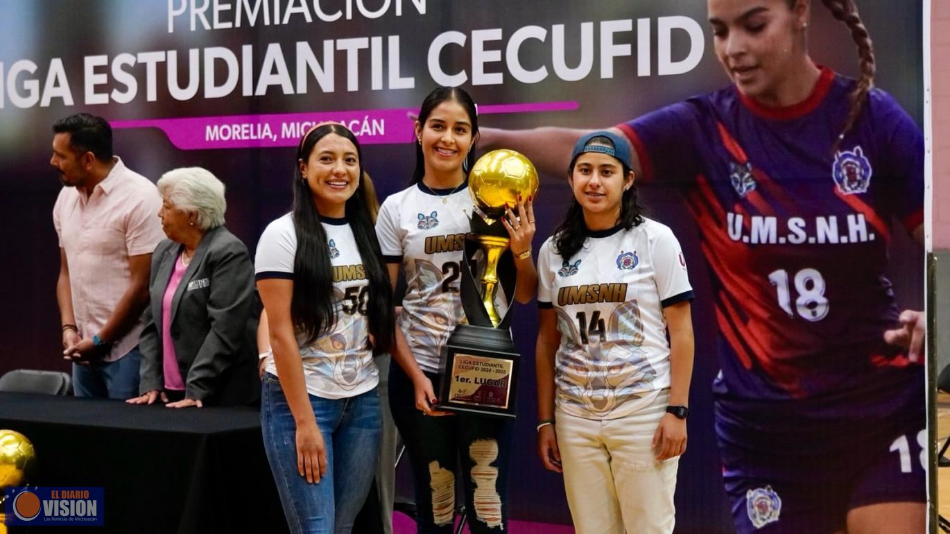 Las nicolaitas se coronan campeonas en la Liga Estudiantil Cecufid