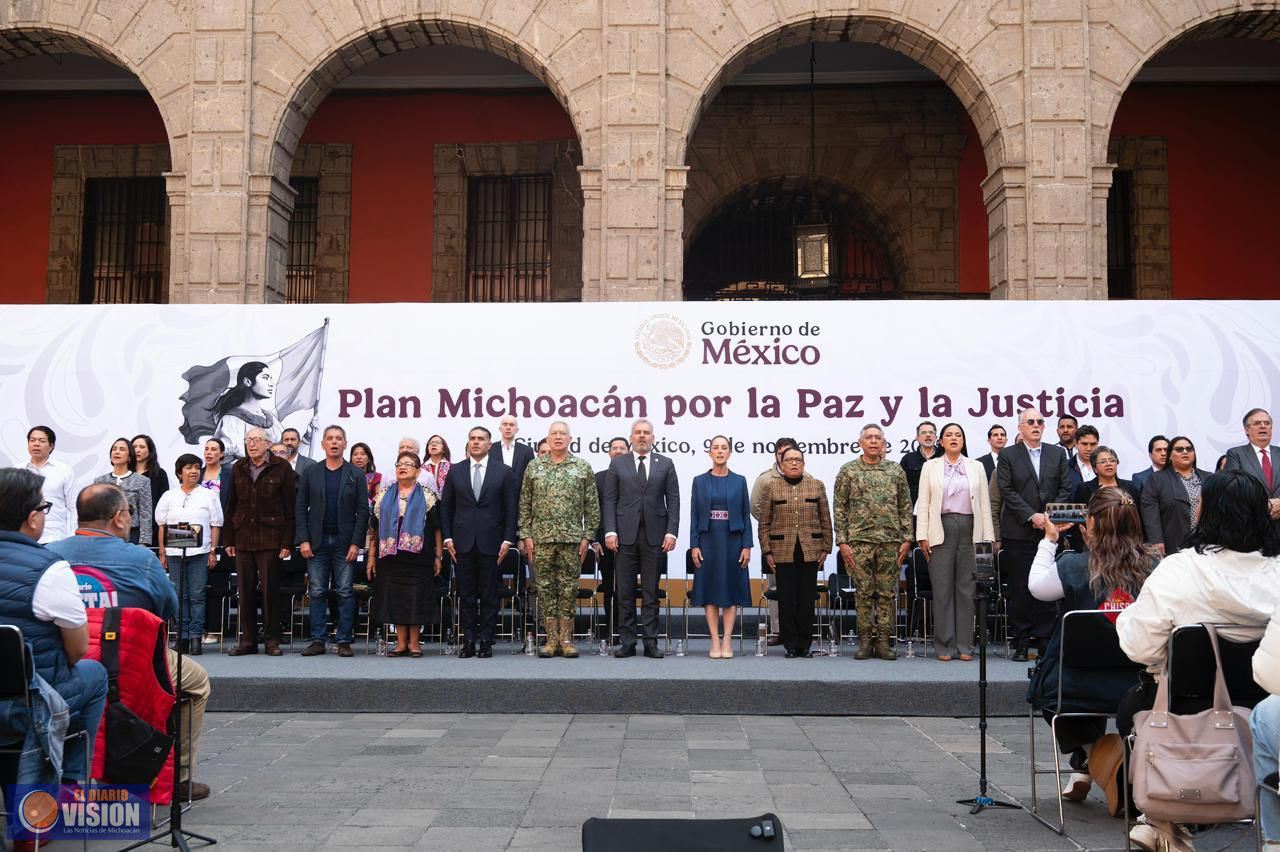 Con Plan Michoacán, la Presidenta inicia la recuperación de nuestro estado: Morón