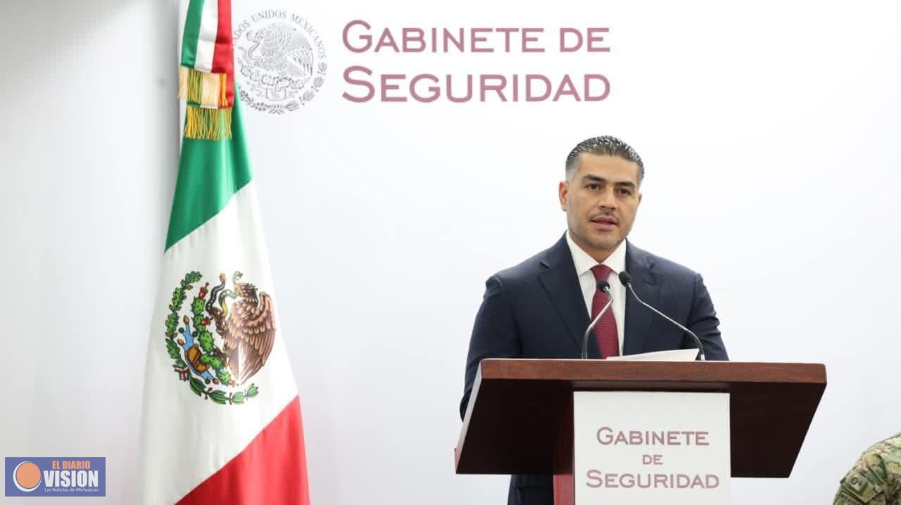 Avances del Plan Michoacán : García Harfuch 