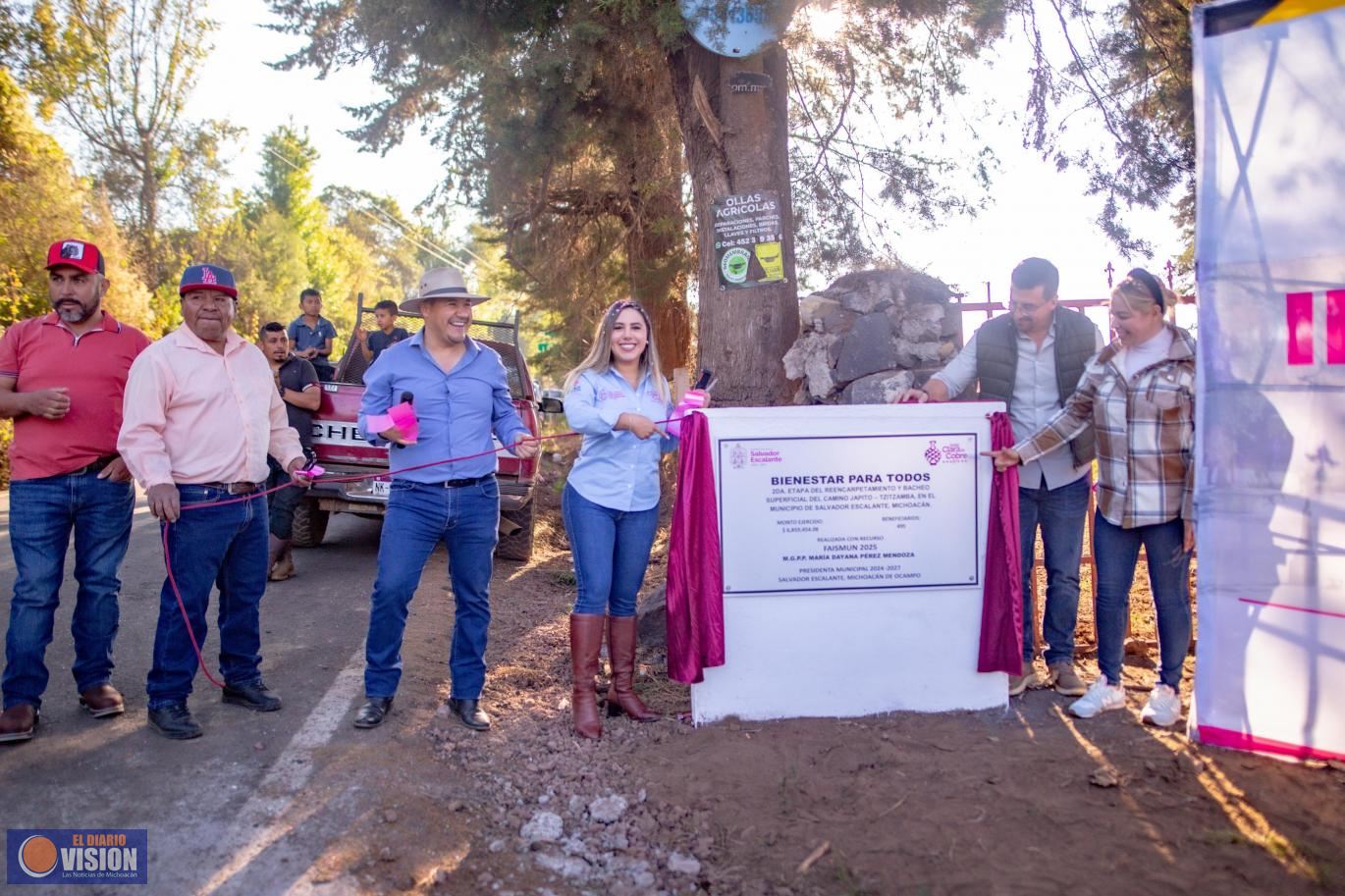 Dayana Pérez Mendoza concluye rehabilitación del camino Japito - Tzitzamba