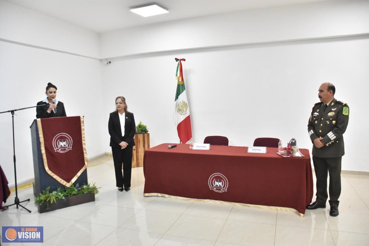 El Ejército Mexicano imparte en Uruapan conferencia: “Difusión de la Cultura de Seguridad Nacional”