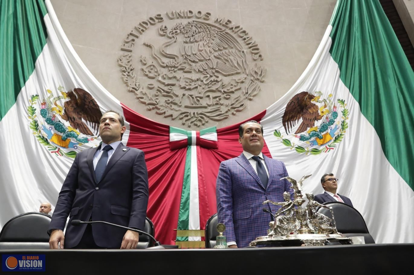 Guardan Diputados minuto de silencio por elementos federales que perdieron la vida en Jalisco