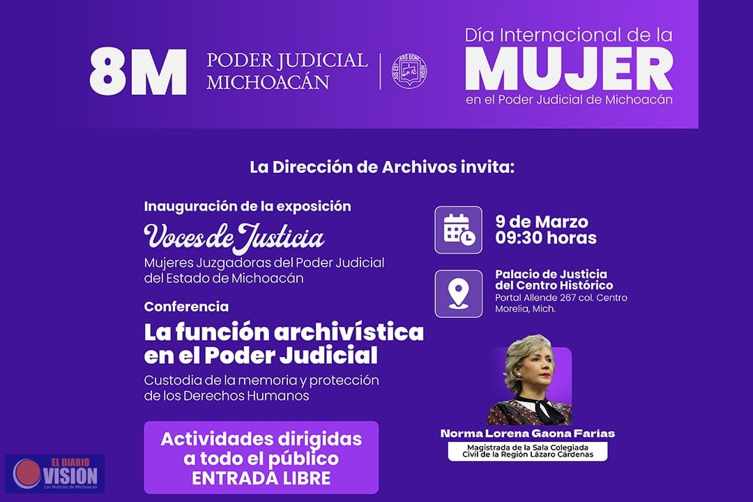 En el marco del 8M el Poder Judicial  realizará actividades para visibilizar el papel de las mujeres