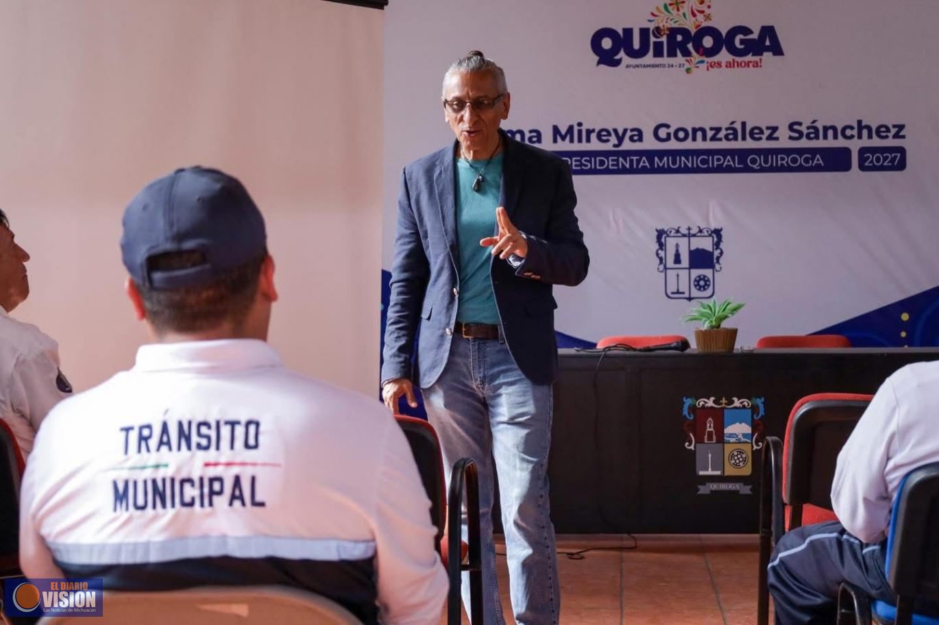 Fortalecen capacitación policial para brindar mayor seguridad vial en Quiroga