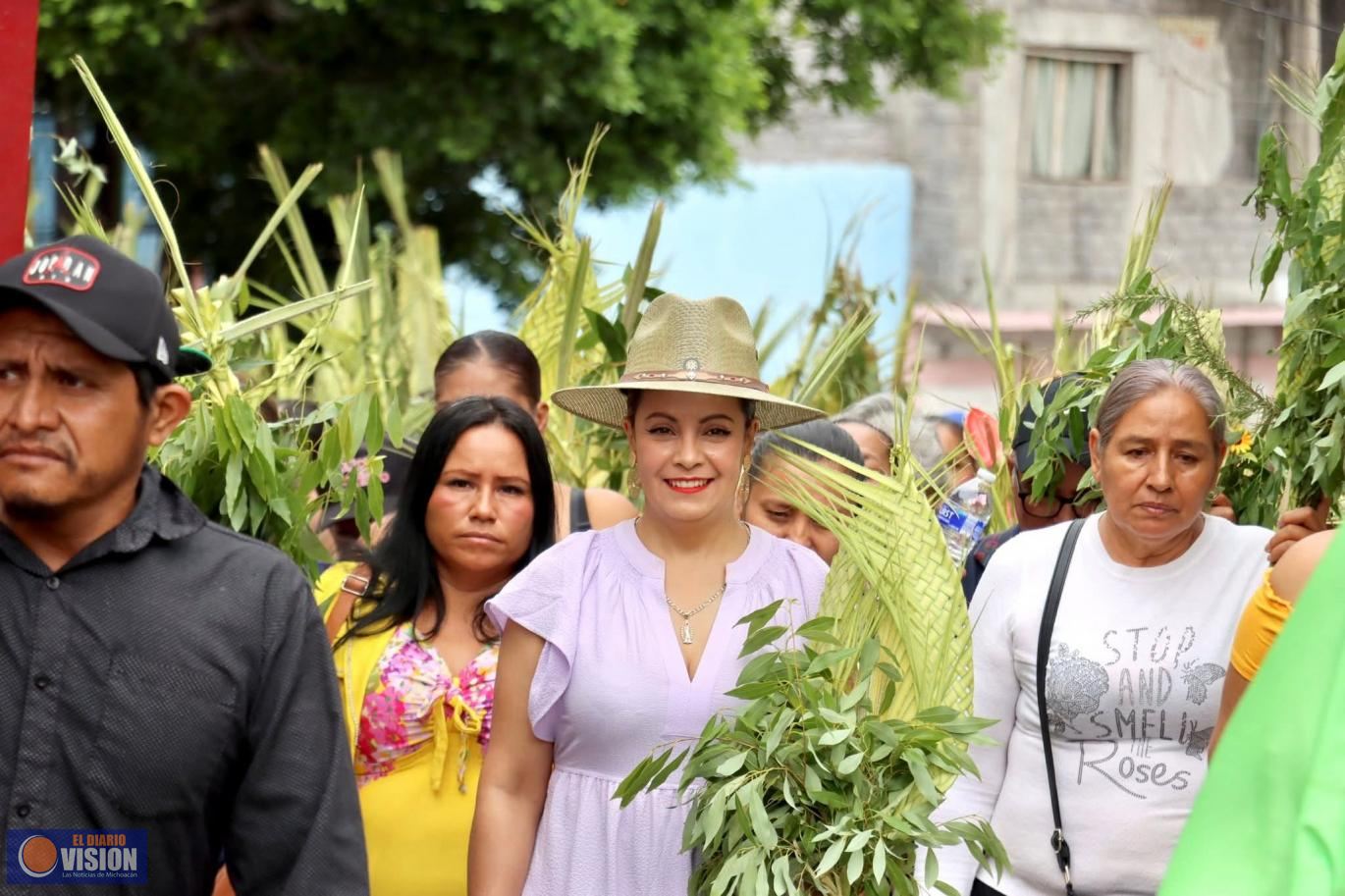 La Tenencia de Puruarán, vivió con gran fervor religioso el Domingo de Ramos 