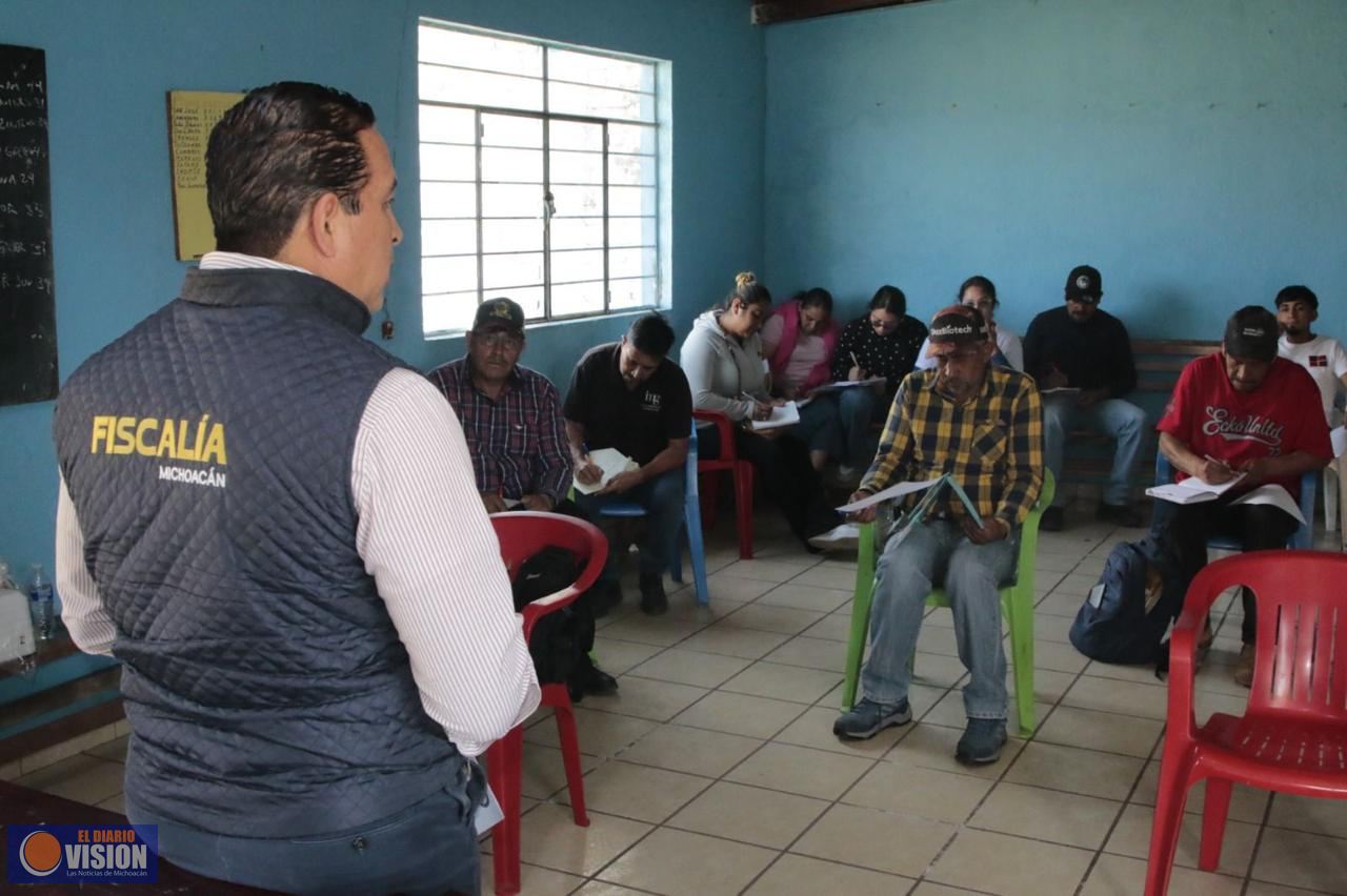 Fortalece FGE la legalidad en la actuación policial con capacitación en Salvador Escalante 