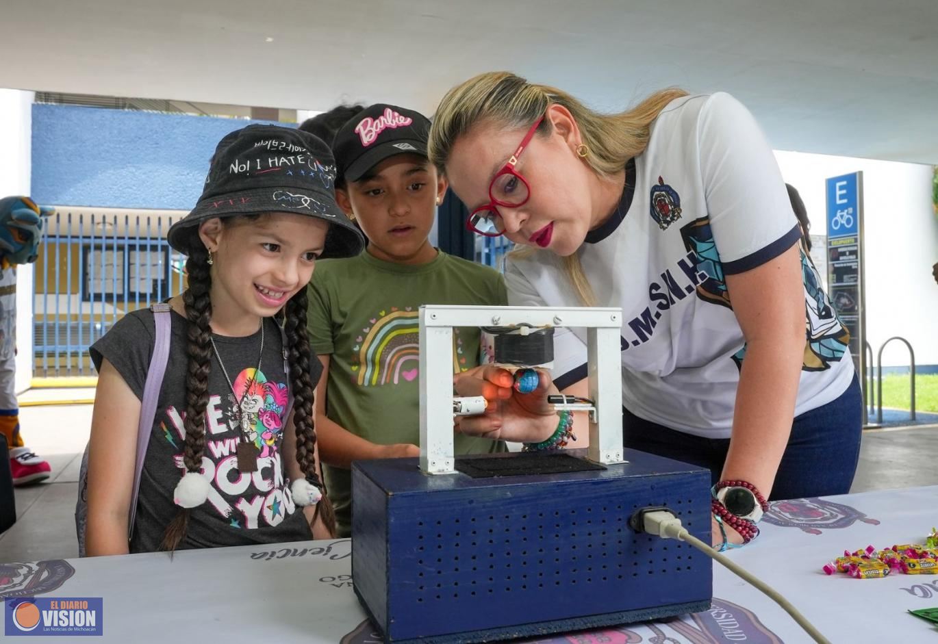 Las niñas y los niños son los grandes invitados del 34 Tianguis de la Ciencia de la UMSNH 