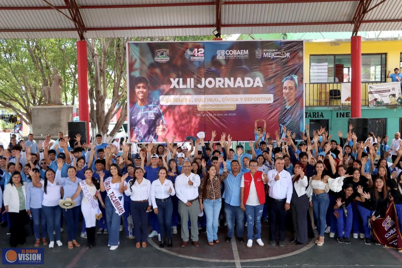 Asiste Graciela Hernández Arreola al arranque de las Jornadas Académicas,  y Deportivas del COBAEM 