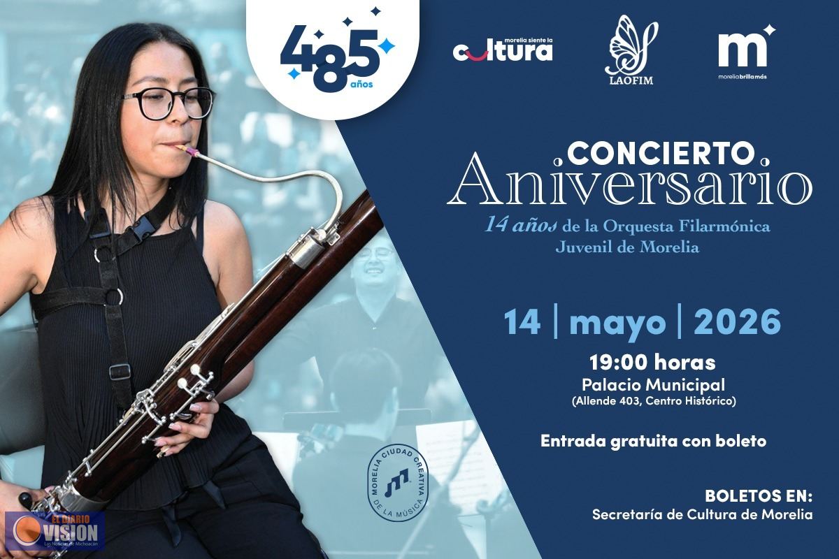 Invita SeCultura Morelia a concierto por los 14 años de Laofim