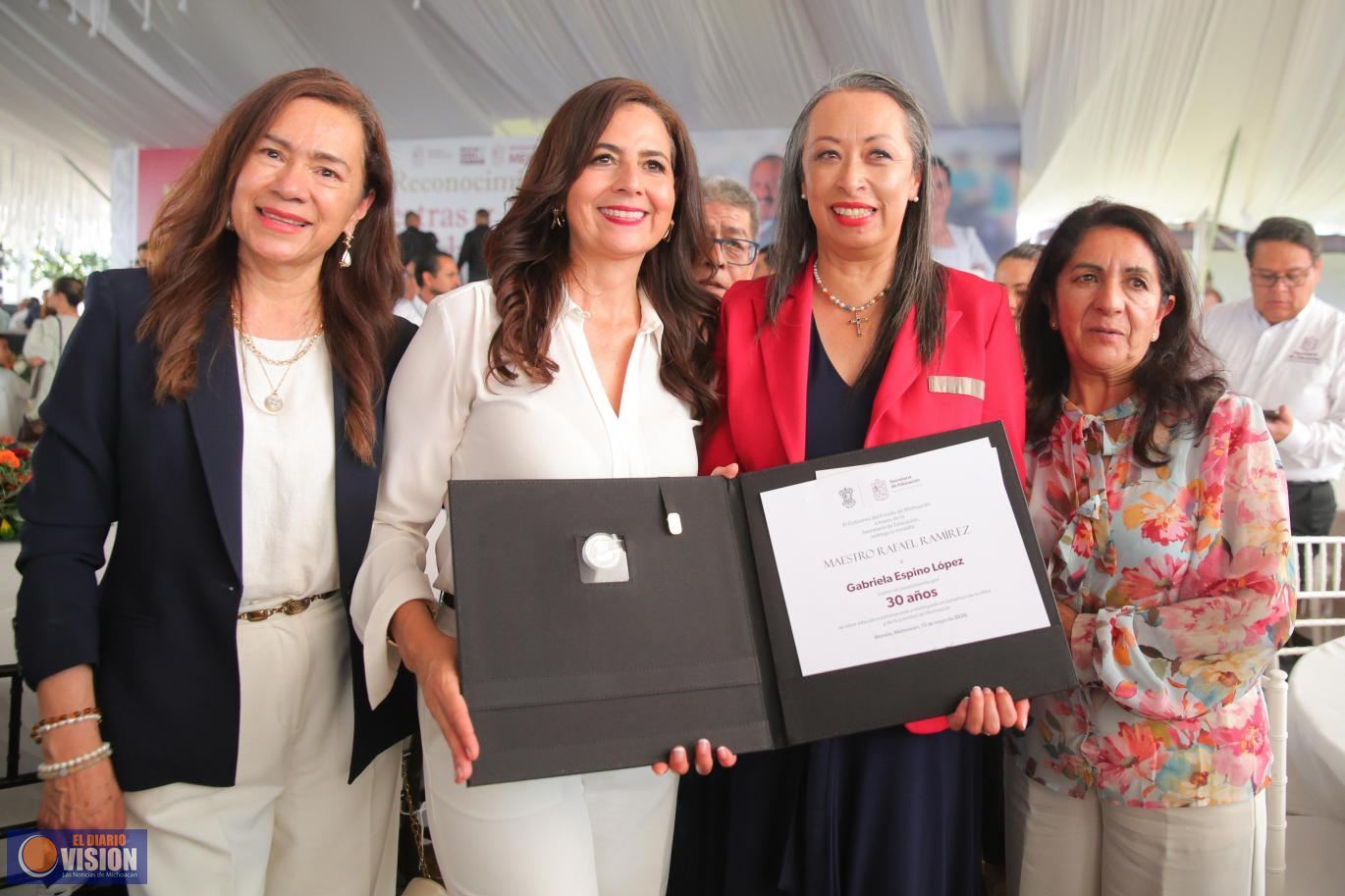 Magisterio respalda el proyecto educativo de Michoacán: Gabriela Molina