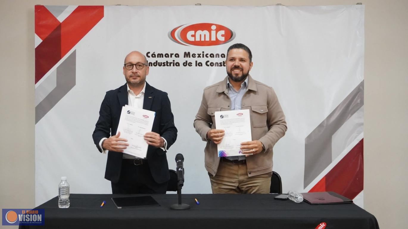 La CEDH Michoacán y la CMIC acuerdan fortalecer responsabilidad social