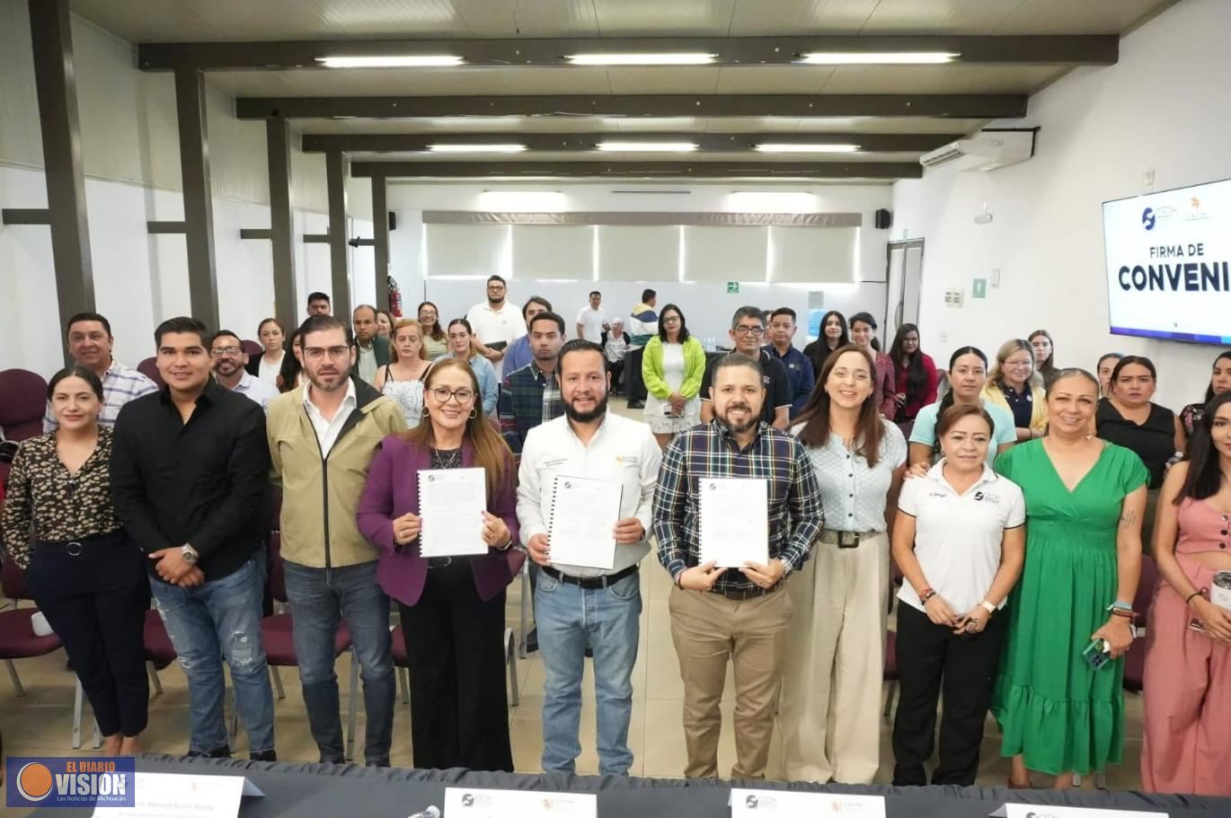 La CEDH Michoacán y el ICATMI firman convenio de colaboración para certificar al personal 