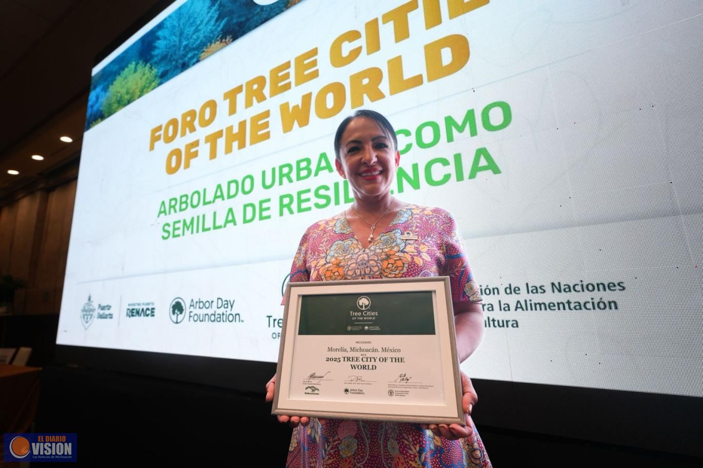 Morelia obtiene la distinción internacional “Ciudad Árbol”