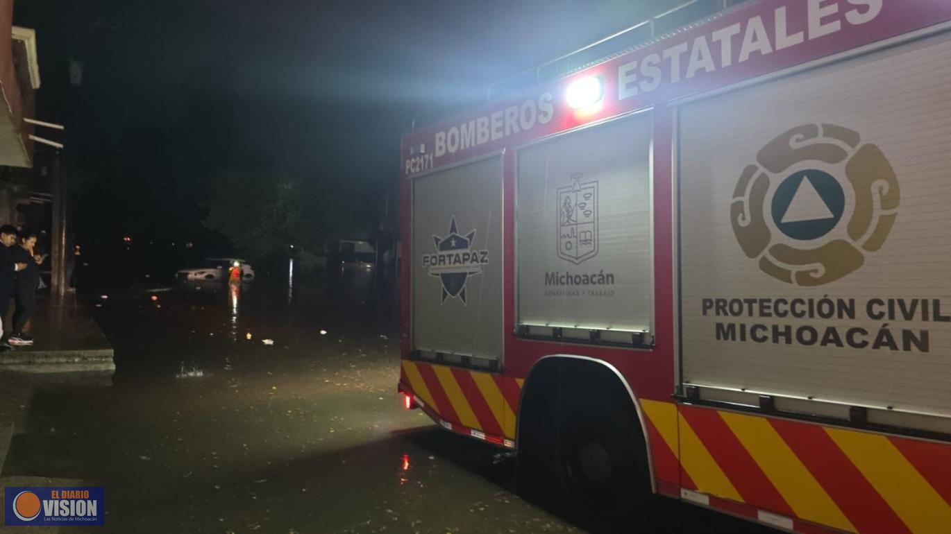 PC Estatal atiende afectaciones por tormenta eléctrica en Morelia