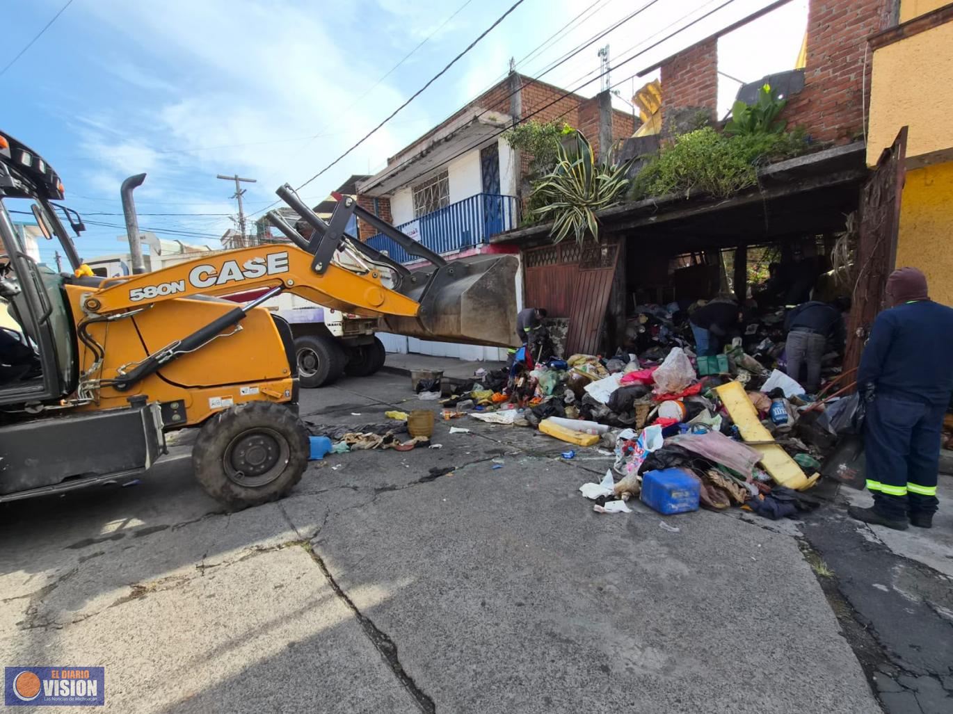 Atiende Gobierno de Morelia reportes ciudadanos por acumulación de residuos