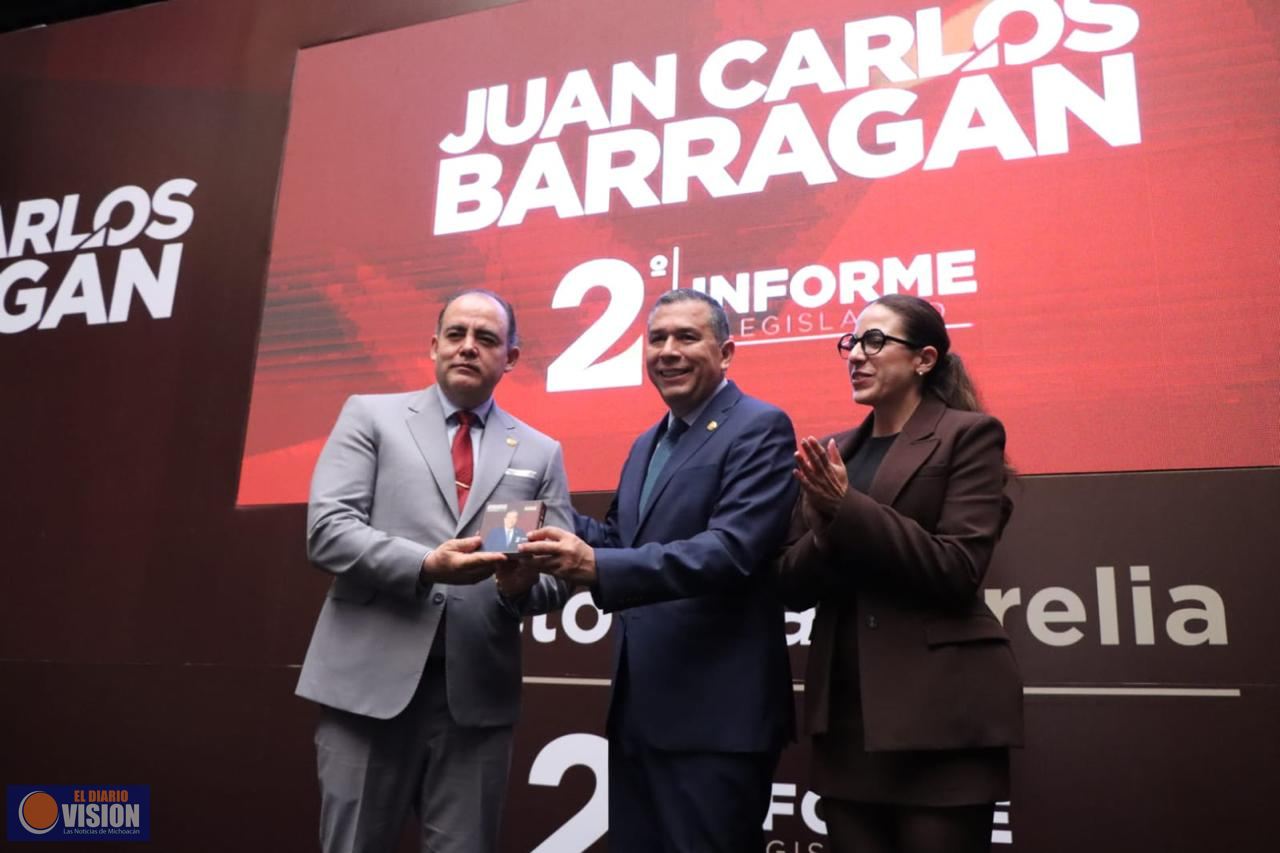 Rinde Juan Carlos Barragán su Segundo Informe de Actividades Legislativas