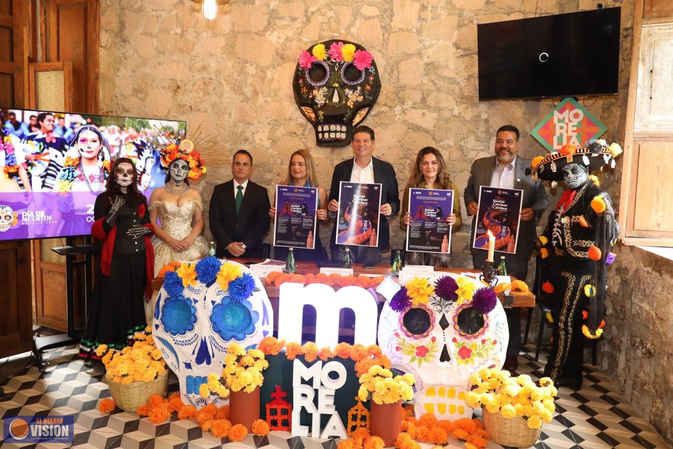 Presenta Alfonso Martínez Alcázar cartelera de Día de Muertos en Morelia  