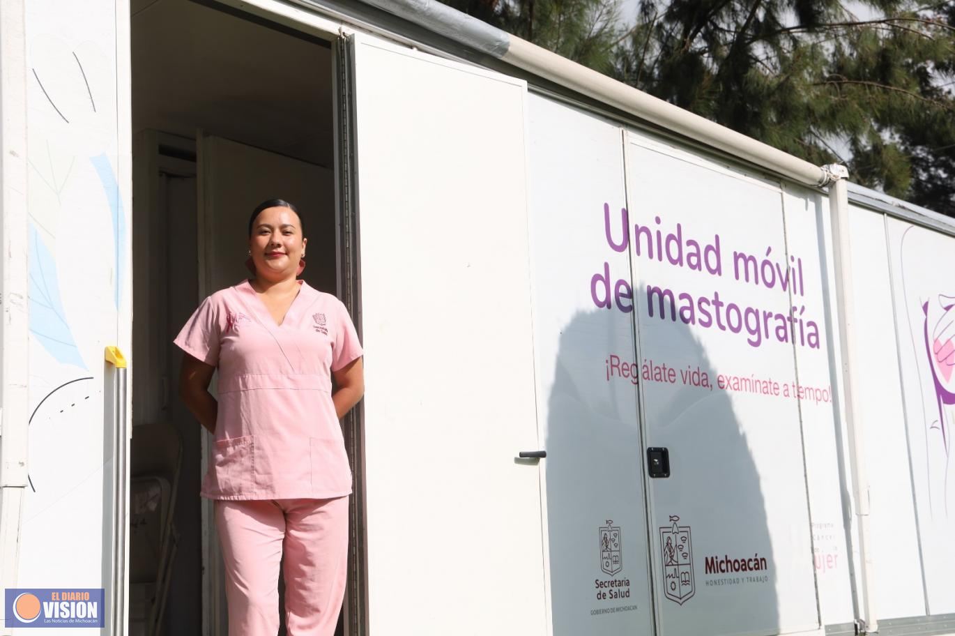 SSM llevará unidades móviles de mastografía a 10 municipios de Michoacán