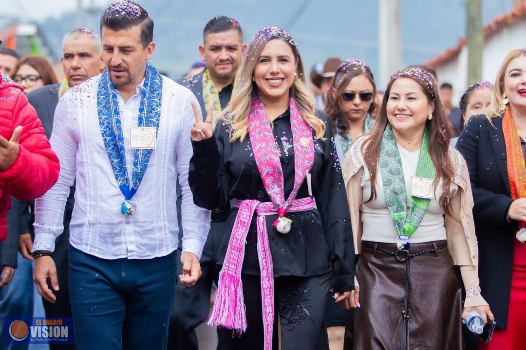 Dayana Pérez Mendoza felicita a Huiramba por el 76 aniversario de su elevación a municipio
