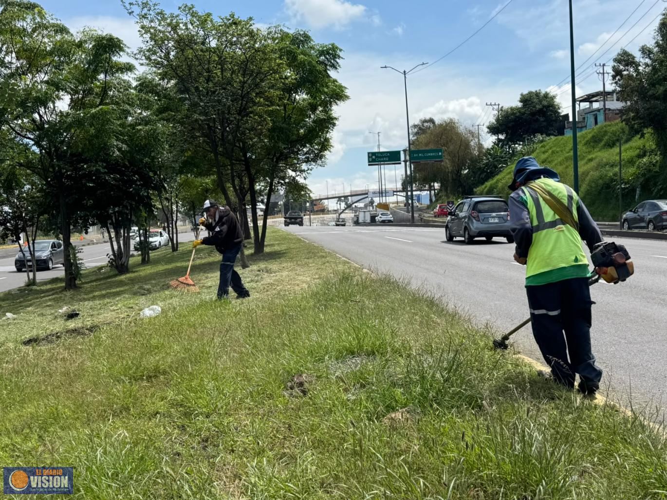 Realiza Gobierno de Morelia trabajos de mantenimiento en el periférico Revolución