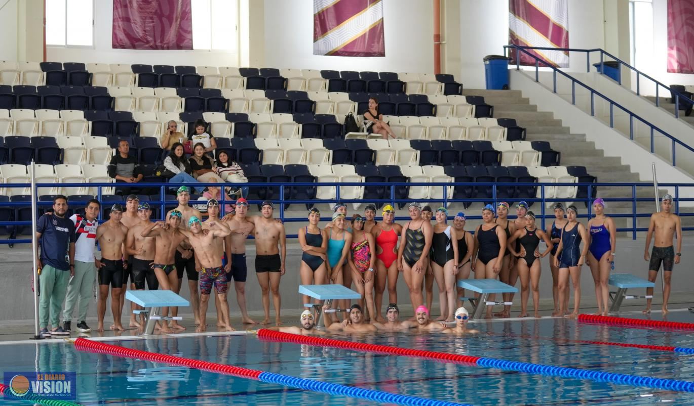 De manera exitosa se desarrolló la visoría de la Selección de Natación de la UMSNH 