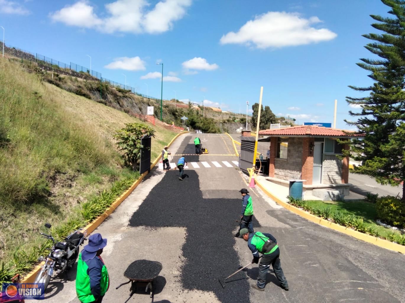 Gobierno de Morelia da seguimiento a la rehabilitación de vialidades con jornadas de bacheo